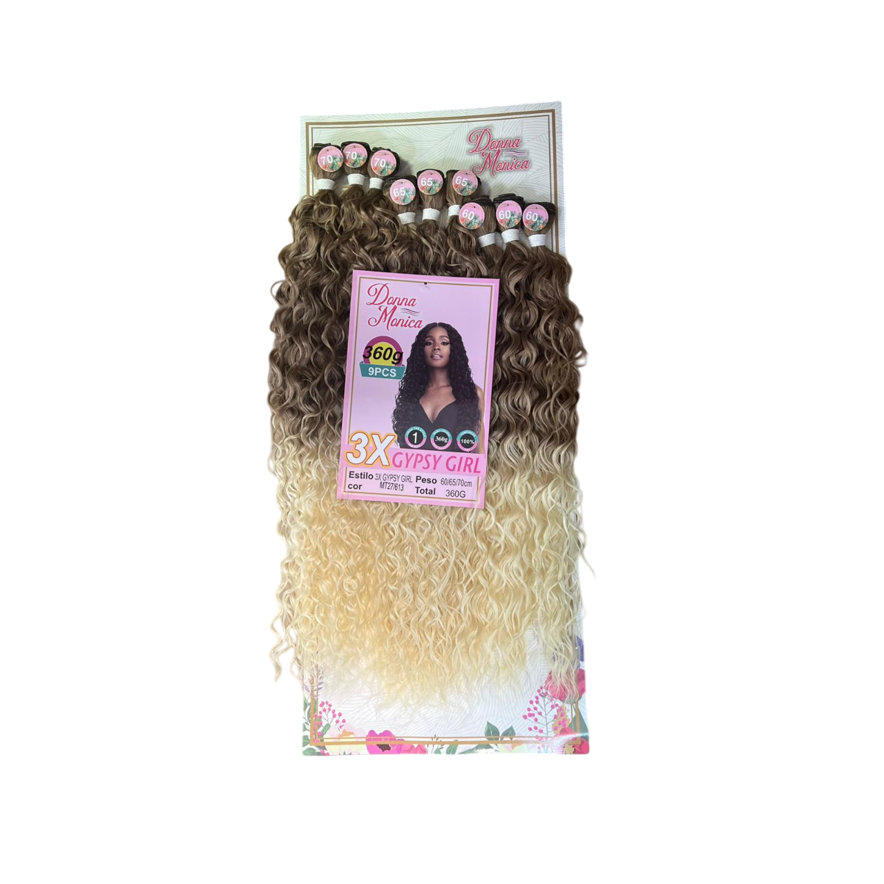 D.M 3X GYPSY GIRL BIO FIBRA 60/65/70CM  MT27/613